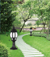 Lampadaire de jardin extérieur étanche IP44, homologué CE ROHS, pour portail et éclairage de jardin