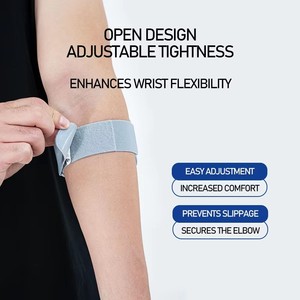 Soporte Ajustable Unisex para <span class=keywords><strong>Codo</strong></span> de <span class=keywords><strong>Tenista</strong></span> BM con Almohadilla de Goma Absorbente de Impactos para Alivio del Dolor y Soporte de Tendinitis - Product Image 2