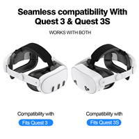 Accessoires de jeu de réalité virtuelle en plastique de haute qualité, conception ergonomique, sangles de tête de remplacement confortables pour Meta Quest 3/3s