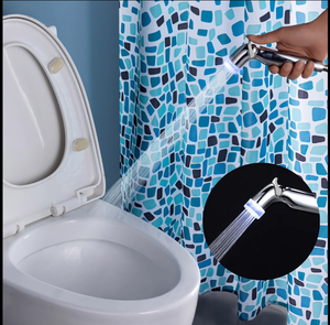 <span class=keywords><strong>Fesa</strong></span> na Shattaf, Bidé Higiénico Universal Musulmán, Manguera de Bidé Cromada, Ducha Manual, Rociador de Bidé de Mano con LED para Inodoro - Product Image 5