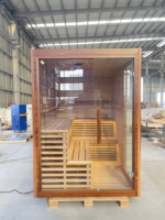 Sauna Kayu Cedar Modern Chuoji untuk 10 Orang, Panel Kontrol Komputer, Fungsi Uap Kering, Bertenaga Listrik