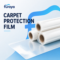 Rouleau de film protecteur avec impression personnalisée pour la promotion de la marque, matériau PE, surface lisse, qualité machine, largeur 60 cm