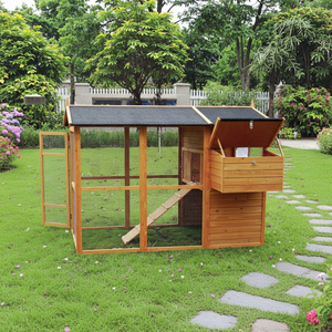 SDC0802 Cage à poules en bois <span class=keywords><strong>de</strong></span> haute qualité, grande cage à poules, poulailler, enclos pour volailles, cage à poules avec accès facile - Product Image 2