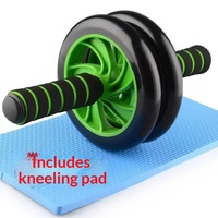 Roue abdominale pour hommes avec double roulettes, équipement de fitness pour entraînement à domicile, modèle F-212, 0,7 kg, fabriqué à Zhejiang Jinhua