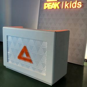 Custom in metallo scrivania di ricezione e montaggio a parete Display con luminoso 3d lettera segno per bambini abbigliamento <span class=keywords><strong>calzature</strong></span> <span class=keywords><strong>Store</strong></span> - Product Image 3