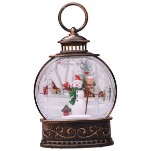 Lanterna dei cristiani del <span class=keywords><strong>globo</strong></span> di nevicata scintillante acqua di natale illuminata a batteria illuminata per l'ornamento degli alberi della decorazione domestica - Product Image 6