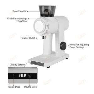 Ajuste de finura de 14 niveles Cuantitativo Eléctrico 60MM Rebabas planas Molinillo de granos de café Espresso Fresadora de café 110V 220V - Product Image 2