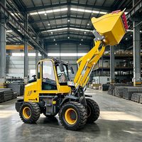Chargeuse sur pneus à efficacité optimale 1,5 tonne 1,8 tonne avec attache rapide pour travaux en chantier de sable