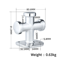 Poteau de bollardage simple en acier inoxydable poli miroir, qualité professionnelle, pour bateaux, yachts et accessoires marins