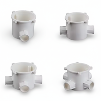 Accesorios de PVC para Tuberías Eléctricas SHEN SU, Fabricados en China, Tapa para Lámpara Empotrada, Resistentes al Fuego, Longitud Personalizable, Estándar ISO 2.0, Venta al Por Mayor