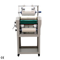 Machine à plastifier numérique LUKES SMFM390A à chauffage par bain d'huile, plastifieuse manuelle double face, petite taille, utilisation facile, haute performance