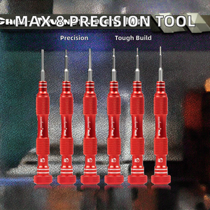 Mécanicien <span class=keywords><strong>Max</strong></span> 8 haute précision 3D alliage d'aluminium intégré aimant tournevis antidérapant Chrome bricolage réparation de téléphone portable démontage - Product Image 3