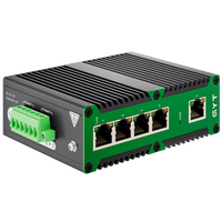 Switch Ethernet Industrial Duradero de 5 Puertos y 1000Mbps con Función SNMP para Aplicaciones Industriales, Montaje en Riel DIN, en Stock