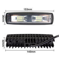 Barre lumineuse de travail LED FDN pour voiture, 6 pouces, 48 W, 16 SMD, lampe LED pour camions, haute luminosité, lampe de travail pour voiture 4x4, accessoires pour camions