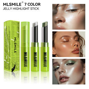 Jelly Black Shimmer Sombra de ojos Highlight Stick 3D Face Brighten Highlighter Bar Cosmético de larga duración Face Contour Bronzer Stick - Product Image 3