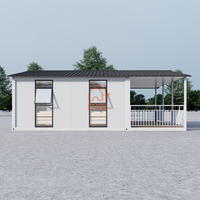 conteneur détachable, 3chambres à coucher avec cuisine et salon prêt à vivre dans une maison préfabriquée, villa moderne de luxe