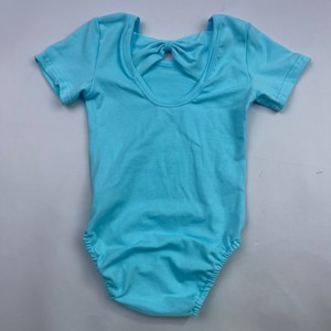 Vêtements pour enfants à smocks, justaucorps en coton multicolores à manches courtes pour enfants, justaucorps une pièce pour bébé avec nœud au dos - Product Image 5