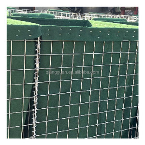 QG protection anti-déflagrant murs <span class=keywords><strong>de</strong></span> sable soudé barrière défensive Gabion panier sécurité barrière défensive bunkers géotextile - Product Image 5