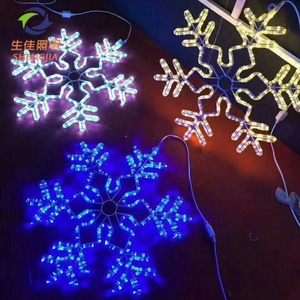 Bán Buôn Phổ Biến Giáng Sinh Lễ Hội Đường Phố Đám Cưới Treo 2D <span class=keywords><strong>LED</strong></span> Motif Ánh Sáng Sao Bông Tuyết Chuông IP65 Không Thấm Nước RGB Màu Sắc - Product Image 4