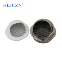 Grille d'aération moderne en acier inoxydable résistante à la pluie, couvercle de conduit d'évacuation, capuchon de ventilation pour applications d'entrée - Vente chaude