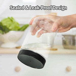 Fabriek Lage Prijs Food Grade Pet Container Plastic Potten Schroef Top Deksel Voor Boter Honing Jam Snoep Suiker Koekje Snack Opslag - Product Image 5