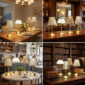 Modern Touch Hotel Desk Lamp Metal Cordless Charging Decorative Lighting 2w Restaurant Led Table Lamp - Product Image 4