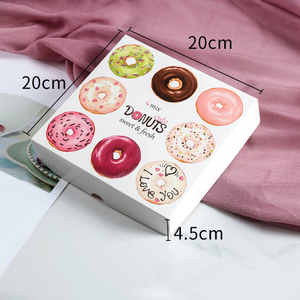 Offre Spéciale Personnalisé Imprimé Logo de Qualité Alimentaire Papier Beignet Gâteau Beignet Boîte De Boulangerie Jetables Emballage Boîte En Carton Recyclable <span class=keywords><strong>Doton</strong></span> - Product Image 4