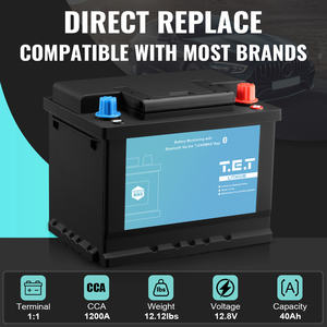 12V 40Ah Stop Start 12V Batería de arranque de litio Batería de arranque automotriz - Product Image 3