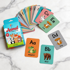 Tarjeta de Regalo de Papel con <span class=keywords><strong>Diseño</strong></span> Personalizado, Gráfico de Animales Creativos y Lindos, Impresión de Logotipo, <span class=keywords><strong>Diseño</strong></span> Gratuito, Producto Educativo para Niños, Venta Caliente - Product Image 2