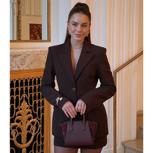 Brown Suit Jacket - Women's Tailored Blazer 2025 Style