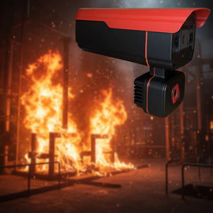 Caméra Bullet Réseau AI COMS Bova avec Audio Bidirectionnel, Détection <span class=keywords><strong>de</strong></span> Fumée et Incendie, Vision Nocturne 2K, POE, <span class=keywords><strong>WIFI</strong></span>, 4G pour Système d'Alerte Précoce aux Incendies - Product Image 3