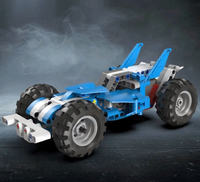 Ensemble de blocs de construction de voitures de course technologiques modernes pour enfants, 9 formes transformables, modèle de voiture à assembler soi-même, pour la course et l'ingénierie
