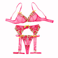 2024 nouveauté femmes Sexy Lingerie ensemble Offres Spéciales Mature amour Styles transparent maille sous-vêtements
