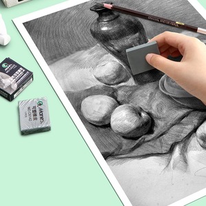 FOSKA-Lot de 24 gommes moulables en caoutchouc souple gris pour le <span class=keywords><strong>dessin</strong></span>, l'esquisse et l'artiste avec une grande capacité de pétrissage - Product Image 6