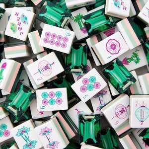 Juego de Mahjong Americano Transfronterizo Bestseller, 160 Fichas de Mahjong Grabadas de 30mm de Zhejiang, Empaquetadas - Product Image 3