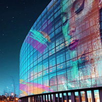Écran LED transparent d'extérieur P3.91-7.8 pour cabine DJ, scène, affichage vidéo pour boîte de nuit, magasin de détail, métro - 500mmx1000mm SDK
