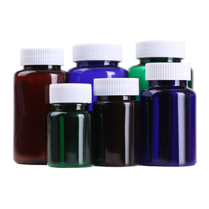 PET Pill Bottle with Screw Cap and UV Printed Cylinder Shape Container for Supplement Storage