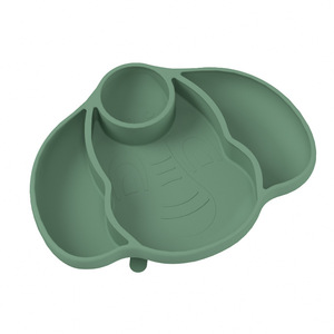 Bestseller Transfrontaliero: <span class=keywords><strong>Set</strong></span> per la Cura del Bambino con Piatti in Silicone a Forma di Elefante, Ciotole con Ventosa, Stile Cartone Animato, Sicuro per Alimenti - Product Image 5