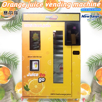 Citrusvruchtensap-automaat met aangepaste kleur en vorm, automatische reinigingsfunctie, touchscreen (21,6 inch), compressor koeling, meerdere functies