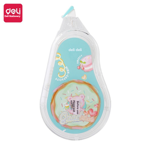 Deli VR128 Ruban correcteur bleu, lot économique, lisse et résistant aux chutes, pour étudiants, élimination des erreurs, exclusif, le meilleur - Product Image 6