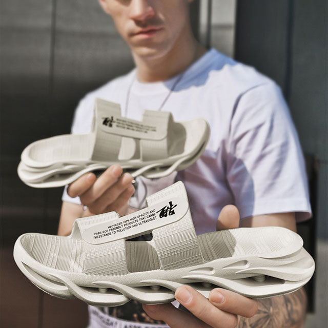 Customizable Fancy Pool Mens High Quality Slide Sandals Rubber Slippers