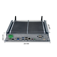 Mini PC Industrial de Escritorio con Doble RJ45 100M/1000M, 6 DB9, 4 USB, Control Integrado Sin Ventilador, 100% Industrial