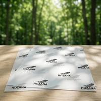 Papier d'emballage personnalisé biodégradable, écologique, recyclable, jetable, 100% pâte vierge enduite d'amidon