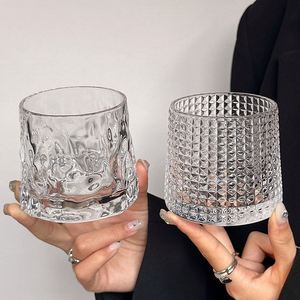 Vaso de Cristal de Diseño Moderno y Simple, Forma Irregular, para Espresso, Americano Helado, Latte, Affogato, Café, Whisky, Reutilizable, Apto para Lavavajillas - Product Image 3