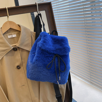 Sac à bandoulière élégant d'hiver, sac à dos mignon et moelleux en peluche, en polyester, multicolore, personnalisable, fabricant
