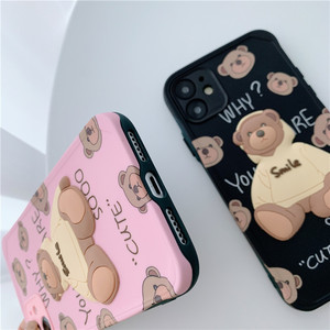 Pour iphone12 coque de téléphone portable pour iPhone11 pull ours dessin animé coquille pour iPhone12 <span class=keywords><strong>Pro</strong></span> TPU étui de protection - Product Image 5