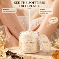 Beurre Corporel Parfumé OEM Vanille Ambre Musc Hydratant Riche Non Gras Après Douche Soin Corporel Parfumé pour Superposition de Parfums