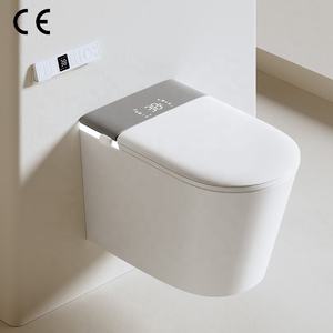 Toilettes intelligentes sans rebord, siphon mural en P, <span class=keywords><strong>WC</strong></span> <span class=keywords><strong>suspendu</strong></span>, toilettes intelligentes suspendues au mur - Product Image 1