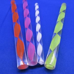 Varillas Roscadas de Plástico PMMA, Varilla Sólida Acrílica Colorida con Diseño en Espiral, Servicio Personalizado - Product Image 1
