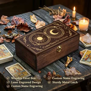 Caja <span class=keywords><strong>de</strong></span> Madera Tallada Mística Premium para Almacenamiento <span class=keywords><strong>de</strong></span> Cristales <span class=keywords><strong>de</strong></span> Fases Lunares, Organizador <span class=keywords><strong>de</strong></span> Cartas <span class=keywords><strong>de</strong></span> Tarot, Regalo <span class=keywords><strong>de</strong></span> Brujería con Serpiente - Product Image 3